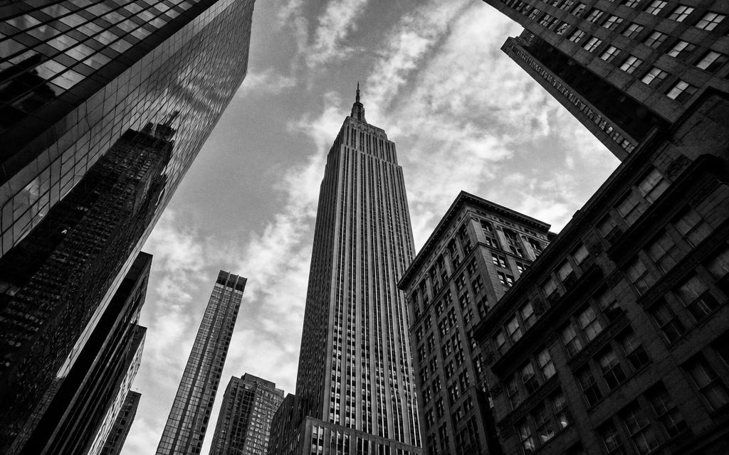 Referencia: ciudad de Estados Unidos en blanco y negro